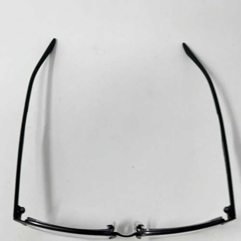 Nike 4313 070 Black Silver Semi-Rimless Flexon Eyeglass Frames 52-17-145